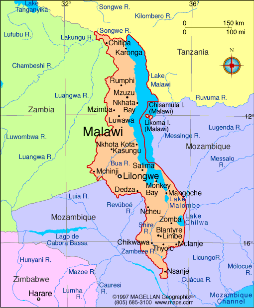 Malawi Map
